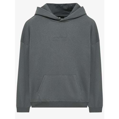 Skechers M Essential Hoodie Sweatshirt S242110-003 Erkek Kapüşonlu Sweatshirt