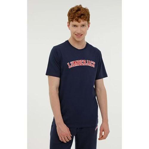 Lumberjack ML WENEG-B 11ID53 Lacivert Erkek Kısa Kol T-Shirt Erkek Tişört