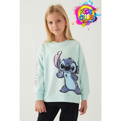 Stitch D4898 Puss Kız Çocuk Sweatshirt