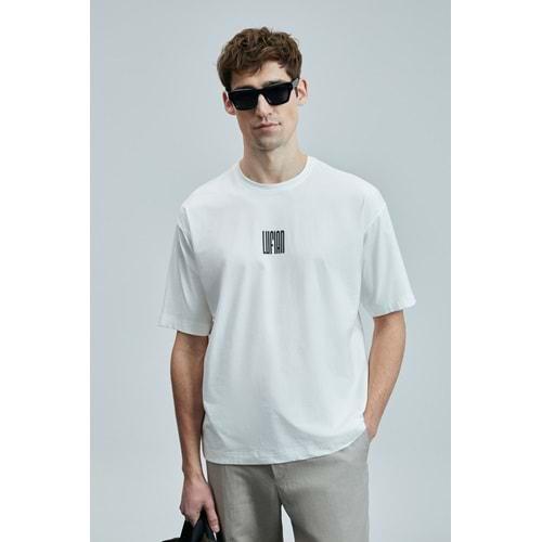 Lufian 111020245 Helıx Modern Grafik T- Shirt Erkek Tişort