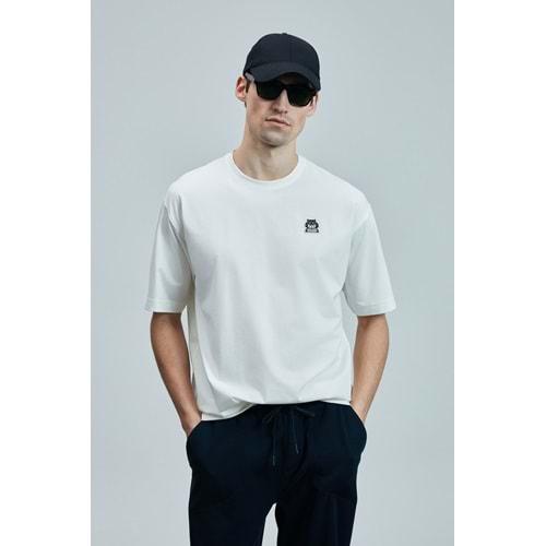 Lufian 111020251 Nımbus Modern Grafik Tişort Erkek T-Shirt