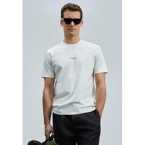 Lufian 111020235 Marcus Modern Grafik Tişort Erkek T-Shirt