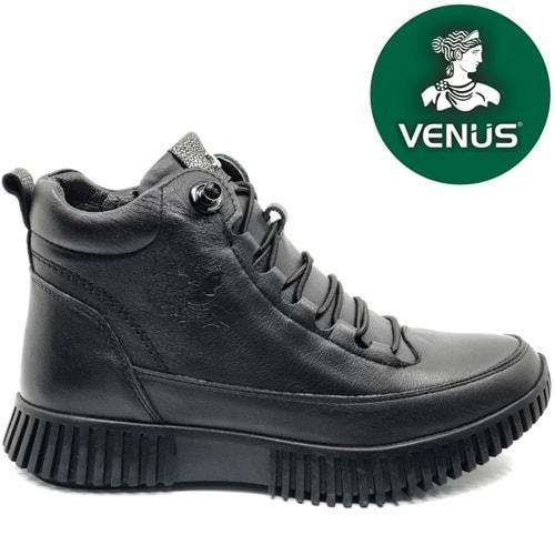 Venüs Melessa Hakiki Deri Düz Kaymaz Taban Ortopedik Kadın Bot
