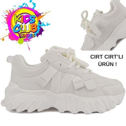 Cool Verom Bağcık Görünümlü Cırt Cırtlı Sneaker Ortopedik Çocuk Spor Ayakkabı