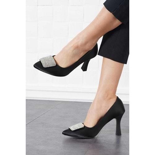 Feles Toka Taş Detaylı Stiletto Kadın Topuklu Ayakkabı