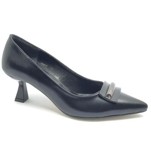 Feles 5 Cm Topuk Toka Detaylı Stiletto Kadın Ayakkabı