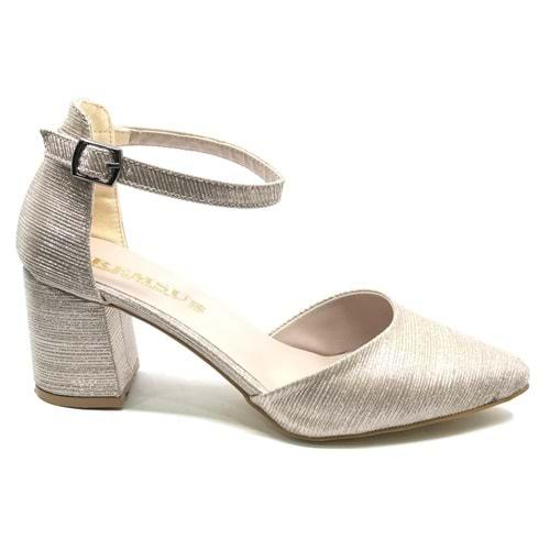 İremsu Çupra Saten Detaylı 5 Cm Topuklu Stiletto Kadın Topuklu Ayakkabı