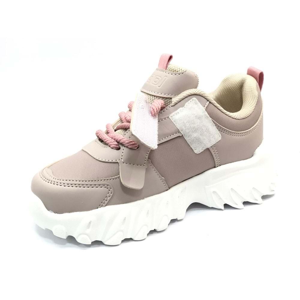 Cool Verom Bağcık Görünümlü Cırt Cırtlı Sneaker Ortopedik Çocuk Spor Ayakkabı